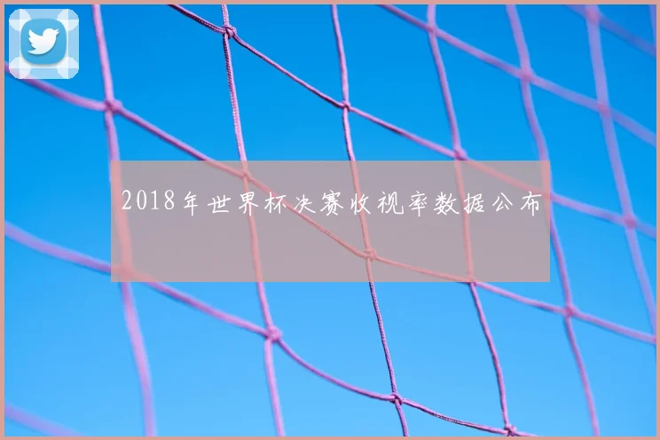 2018年世界杯决赛收视率数据公布