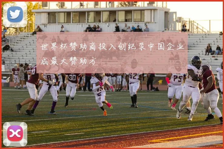 世界杯赞助商投入创纪录中国企业成最大赞助方